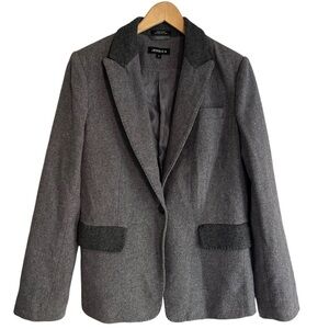 Jessica Two Tone Wool Blend Blazer
